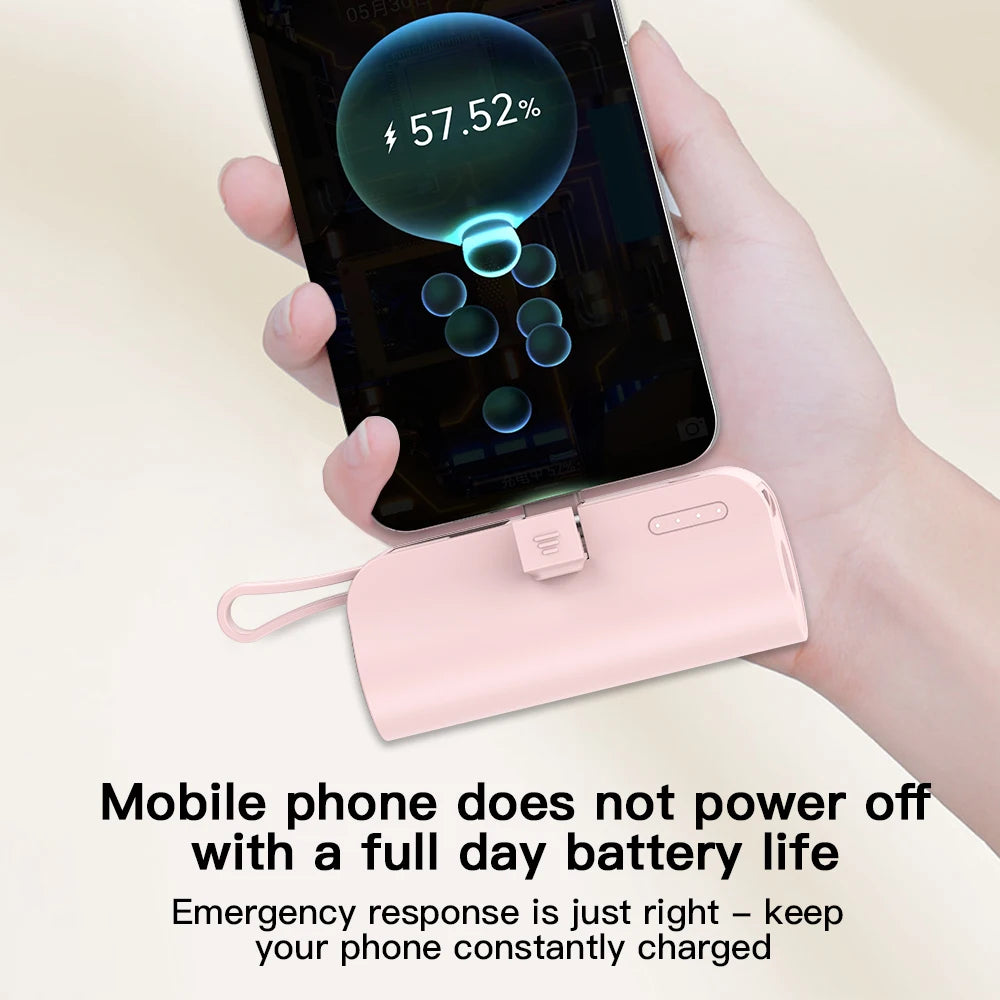 Mini Power Bank 3 en 1 — Cargá, iluminá y apoyá tu celular sin cables