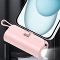 Mini Power Bank 3 en 1 — Cargá, iluminá y apoyá tu celular sin cables